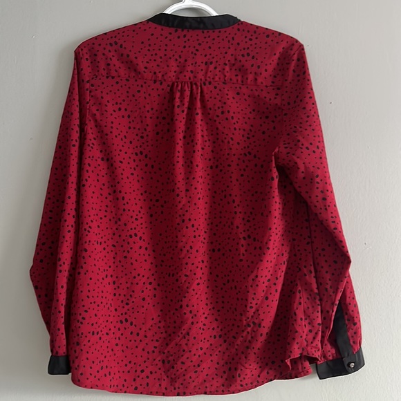 Haggar long sleeve button down shirt / blouse size M - Picture 6 of 6